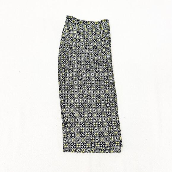 J. Crew The Pencil Skirt Patterned Straight Back Slit Size 4 - Picture 5 of 5